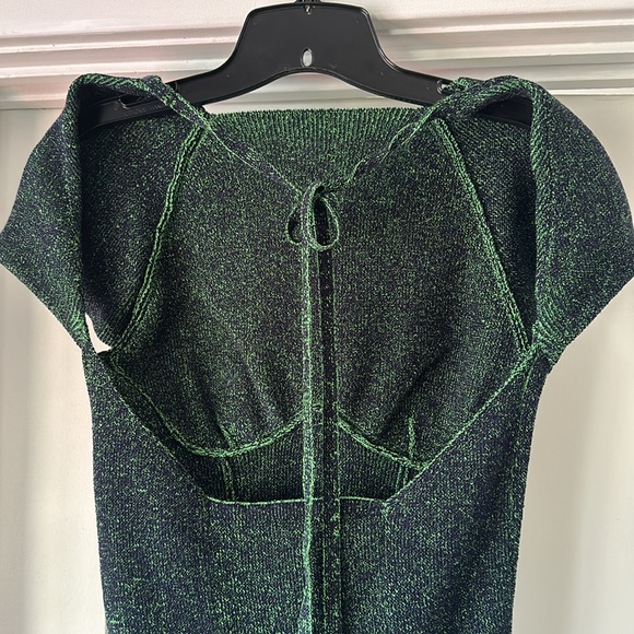 Isa Boulder | Shield Stretch-Rayon Knitted Mini Dress - Nightshade - Picture 11 of 13